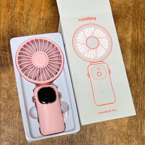 ColdSky Pink Handheld Fan